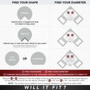 REV A SHELF : Banded Wood D-Shaped Lazy Susan Shelf for Corner Base Cabinets