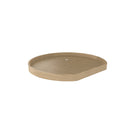 REV A SHELF : Banded Wood D-Shaped Lazy Susan Shelf for Corner Base Cabinets w/ Swivel Bearing