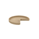 REV A SHELF : Banded Wood Kidney-Shaped Lazy Susan for Corner Base Cabinets w/Swivel bearing