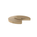 REV A SHELF : Banded Wood Kidney-Shaped Lazy Susan for Corner Base Cabinets w/Swivel bearing