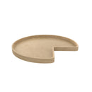 REV A SHELF : Banded Wood Kidney-Shaped Lazy Susan for Corner Base Cabinets w/Swivel bearing