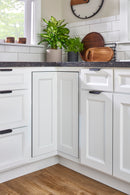 REV A SHELF : Banded Wood Pie-Cut 2-Shelf Lazy Susans for Corner Base Cabinets