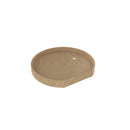 REV A SHELF : Natural Wood D-Shaped Lazy Susan for Corner Wall Cabinets w/ Swivel Bearing