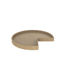 REV A SHELF : Natural Wood Kidney-Shaped Lazy Susan Shelf for Corner Base Cabinets