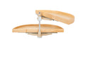 REV A SHELF : Natural Wood Pivot and Slide Half-Moon 2-Shelf Organizer for Blind Corner Cabinets