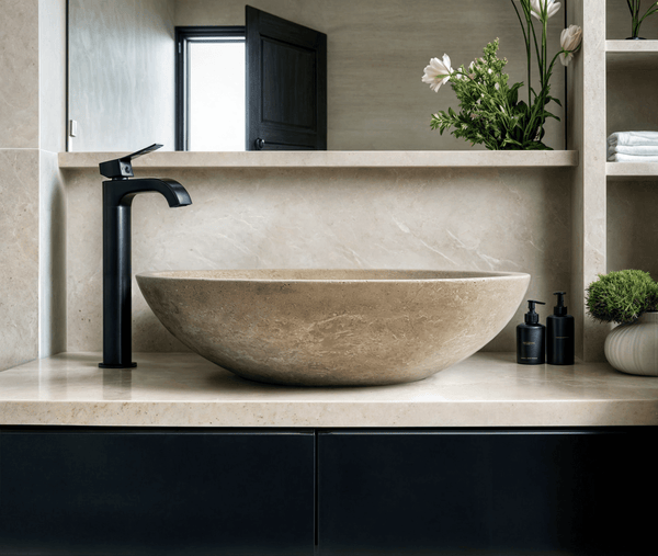 Mocha Travertine  Sink