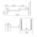 ALFI brand ABM8WLED Mirror