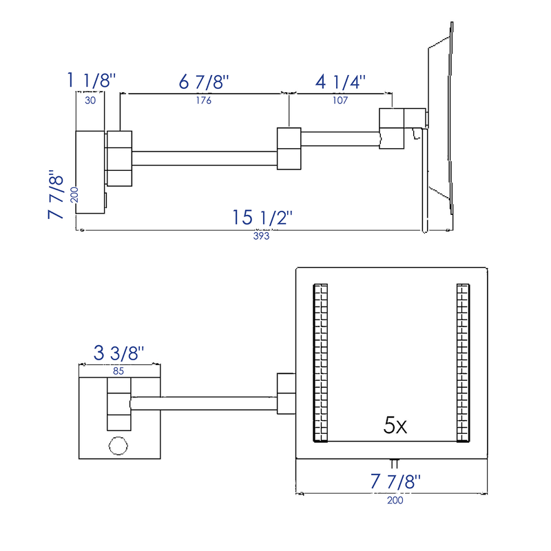 ALFI brand ABM8WLED Mirror