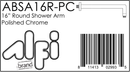 ALFI brand ABSA16R Shower Arm