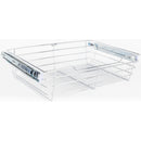 Chrome Closet Pullout Basket with Slides 16"D x 17"W x 6"H