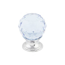 Top Knobs: Crystal Light Blue Crystal