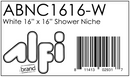 ALFI brand ABNC1616 Shower Niche