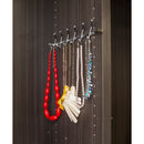 Polished Chrome Screw-Mount Tie Rack