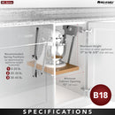 REV A SHELF : Mixer/Appliance Lifting System w/ Shelf Included for Base Cabinets