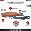 REV A SHELF : Mixer/Appliance Lifting System w/ Shelf Included for Base Cabinets