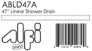 ALFI brand ABLD47A Shower Drain