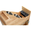 8" "No Wiggle" Powered Vanity Pullout for 12" Standard Full Height Base Cabinet