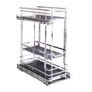 8" Polished Chrome STORAGE WITH STYLE® Metal "No Wiggle" Soft-close Base Pullout