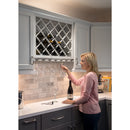 30" H x 24" W Maple Wine Bottle Lattice