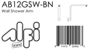 ALFI brand AB12GSW Shower Arm