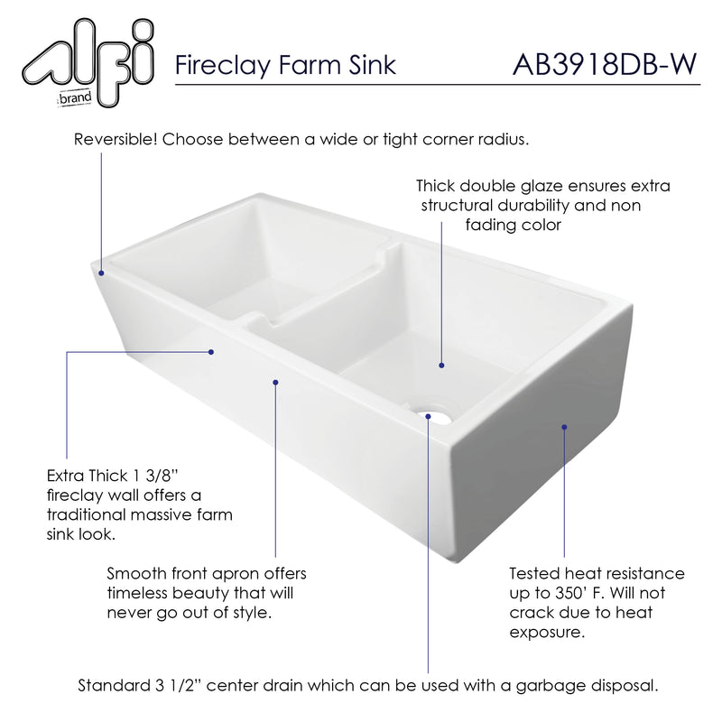 ALFI brand AB3918DB Kitchen Sink