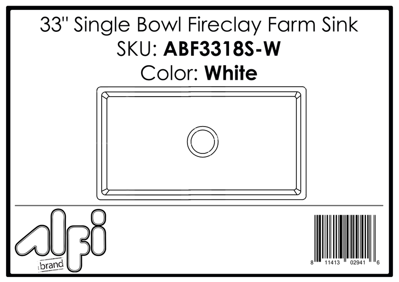 ALFI brand ABF3318S Kitchen Sink