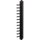 Matte Black 12-Hook Cascading Tie Organizer