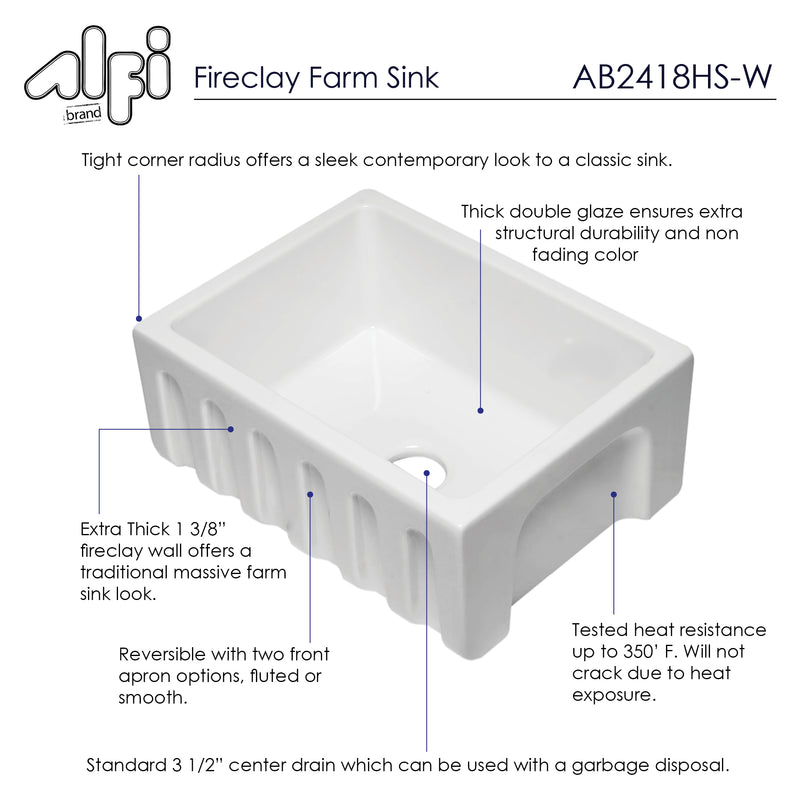 ALFI brand AB2418HS Kitchen Sink