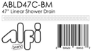 ALFI brand ABLD47C Shower Drain
