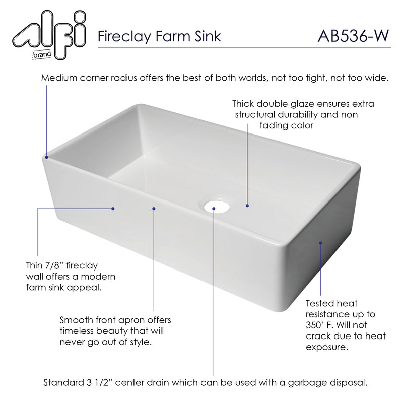 ALFI brand AB536 Kitchen Sink