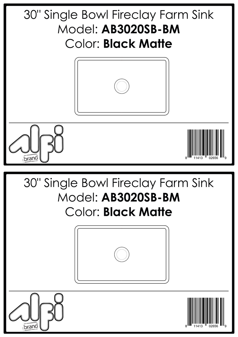 ALFI brand AB3020SB Kitchen Sink