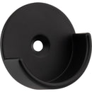 Matte Black Open Knock-In Mounting Bracket for 1-5/16" Round Closet Rods