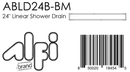 ALFI brand ABLD24B Shower Drain