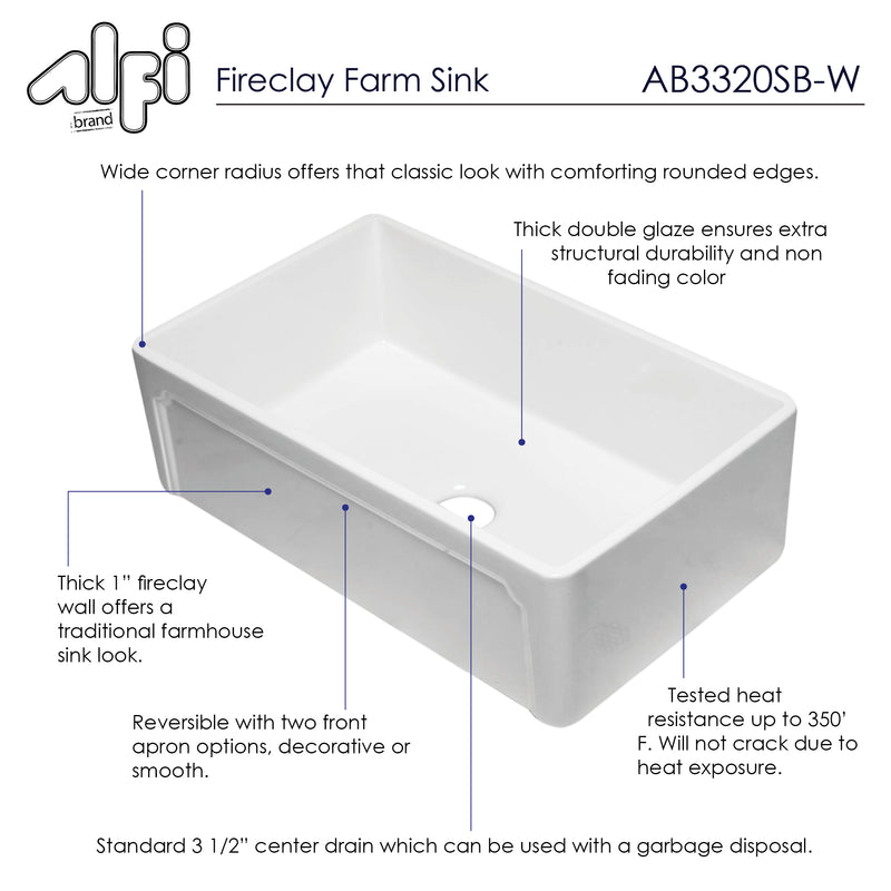 ALFI brand AB3320SB Kitchen Sink