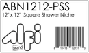 ALFI brand ABN1212 Shower Niche
