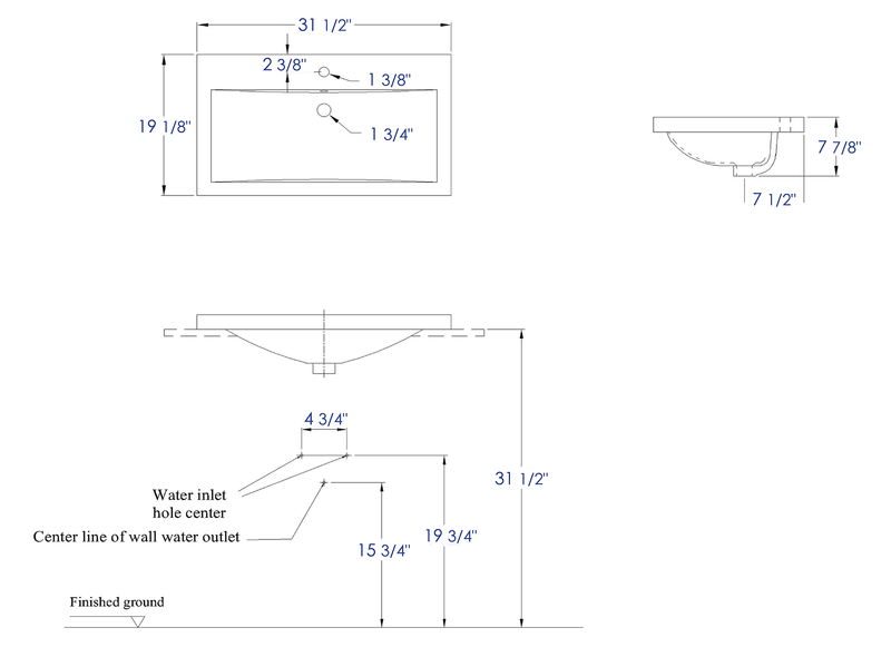 EAGO  Bathroom Sink