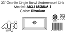 ALFI brand AB3418SBUM Kitchen Sink