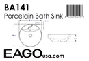 EAGO  Bathroom Sink