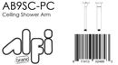 ALFI brand AB9SC Shower Arm