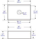 ALFI brand ABFS3020 Kitchen Sink