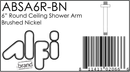 ALFI brand ABSA6R Shower Arm