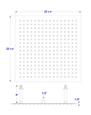 ALFI brand RAIN24S Shower Head