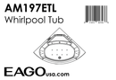 EAGO  Whirlpool Tub