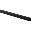 40 Matte Black 19/32"x1-3/16"x8' Oval Steel Closet Rods