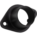 Matte Black Closed Screw-In Mounting Bracket for 1" and 1-1/16" Round Closet Rods