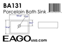 EAGO  Bathroom Sink
