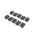 12/24VDC Barrel Connectors, Black (10 Pack)
