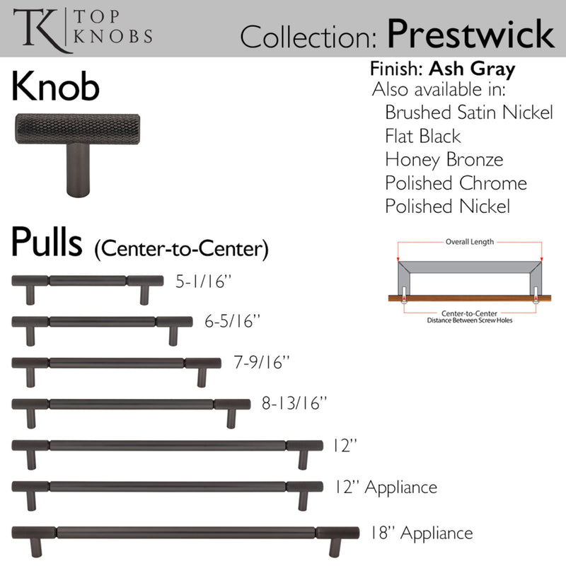 Top Knobs Prestwick 6 5/16" Center to Center Bar Pull