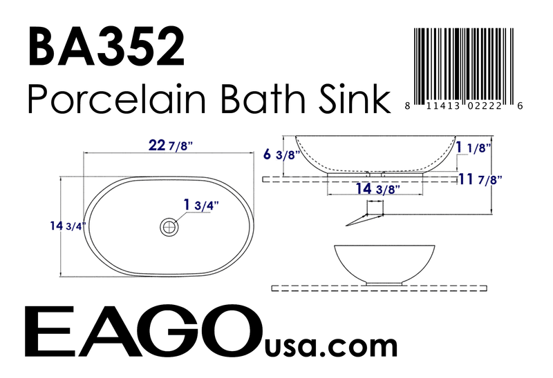 EAGO  Bathroom Sink