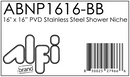 ALFI brand ABNP1616 Shower Niche